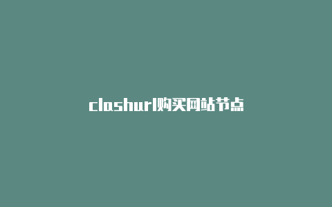 clashurl购买网站节点