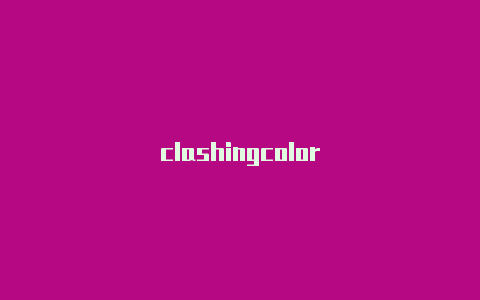 clashingcolor