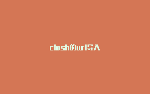 clash的url导入