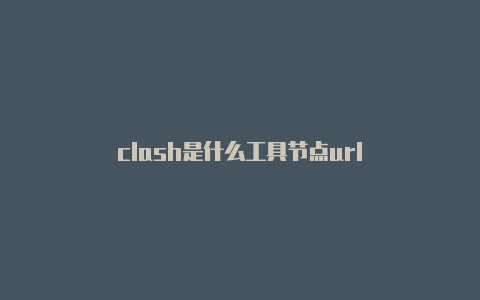 clash是什么工具节点url