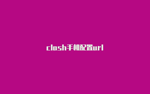 clash手机配置url