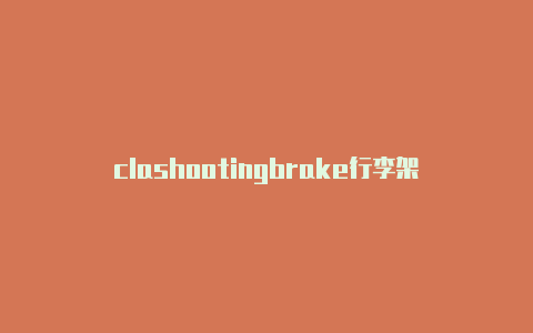 clashootingbrake行李架