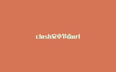 clash安卓节点url