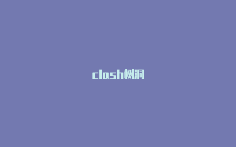 clash树洞