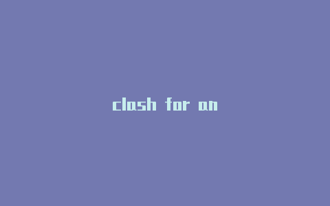 clash for an