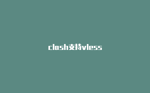 clash支持vless