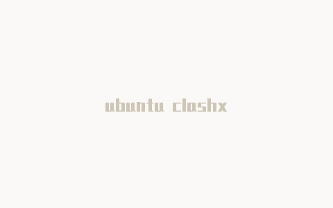 ubuntu clashx