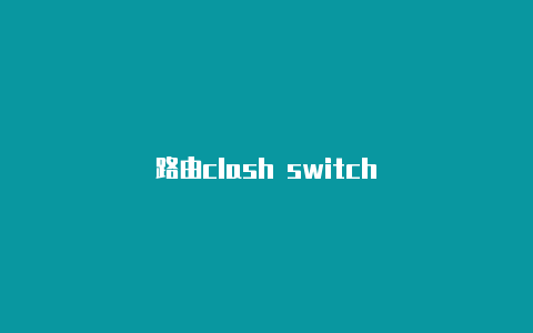 路由clash switch