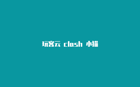 玩客云 clash 小猫