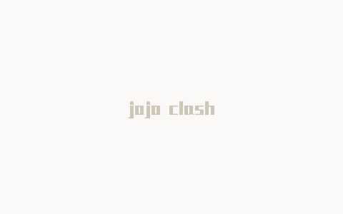 jojo clash