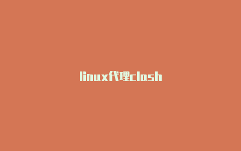 linux代理clash