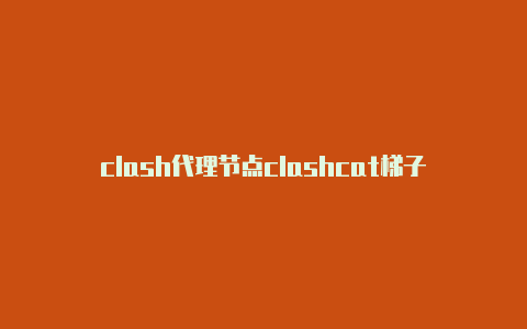 clash代理节点clashcat梯子