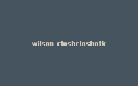 wilson clashclashofking百科 评测