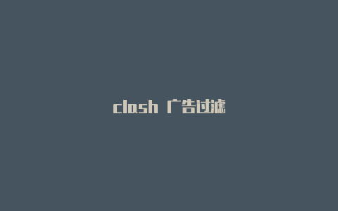 clash 广告过滤