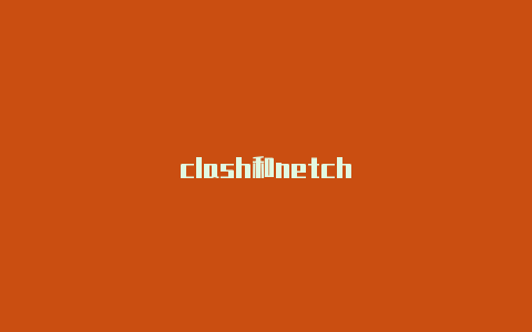 clash和netch