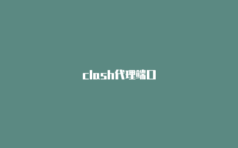 clash代理端口