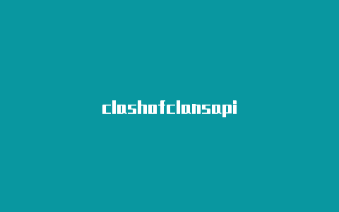 clashofclansapi