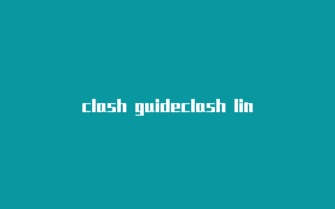 clash guideclash linux使用说明书