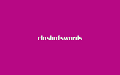 clashofswords